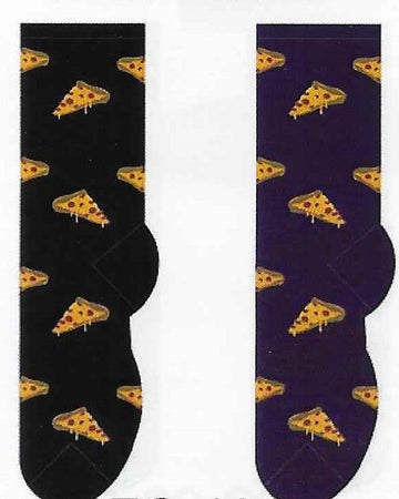 Womens Pepperoni Pizza Slice Socks'