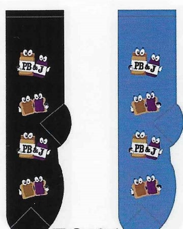 Womens Peanut Butter & Jelly Socks